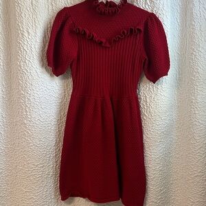 Elegant Red Kids Dress